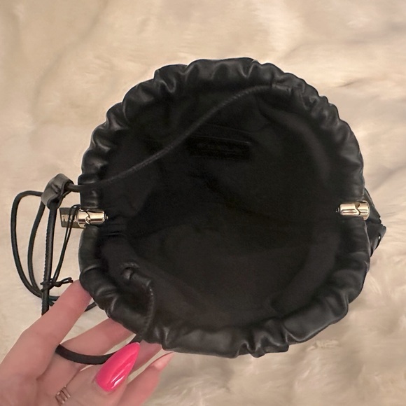 NWT Furla Black Woven Leather and Suede
Essentials Clutch Bag - Picture 8 of 9